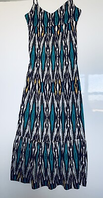 #ad Maxi Summer Dress Spaghetti Strap Dress size XS $15.00