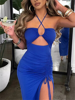 #ad 2023 Short Party Dresses for Women Elegant Casual Dress Evening New Hollow Out $22.99