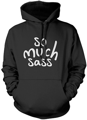 So Much Sass Fashion Hipster Cute Tumblr Hoodie Many Colours and Sizes GBP 16.99