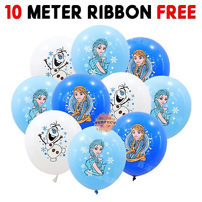 #ad 10PCS 12quot; Frozen Elsa Anna Latex Balloons Kids Birthday Party Decorations New GBP 3.95