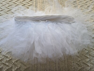 #ad Ballet Tutu Skirt Women#x27;s Elastic Waist Layered nylon Tulle white $7.99