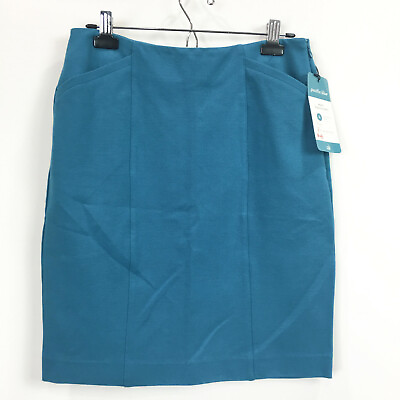 Cabi Womens 4 Skirt Pencil Pacific Blue Turquoise Sigourney Career Pockets NWT $29.99