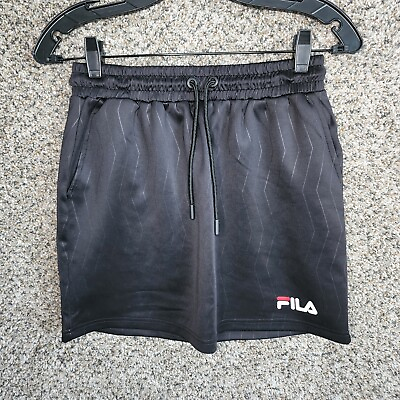 Fila Women#x27;s Black Papaya Athleticwear Skirt Logo Casual Women#x27;s Small $16.99