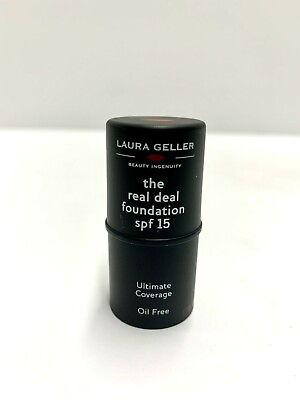 #ad #ad NEW Laura Geller The Real Deal Foundation Cream Stick SPF 15 Ultimate Coverage $5.00