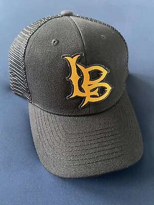 LONG BEACH STATE DIRTBAGS 49ers LB LOGO BLACK MESH TRUCKER SNAPBACK HAT CAP NEW $22.00
