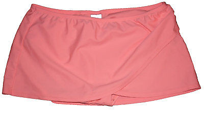 #ad CATALINA Asymmetrical Salmon Pink Swimsuit Swim Skirt Bottom MEDIUM $8.99