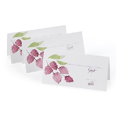 25 Floral Forever Vellum Wedding Place Cards Bridal Shower Wedding Favors $19.95