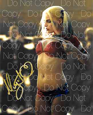 #ad Margot Robbie signed 6 sexy hot Harley 8X10 photo picture poster autograph RP $16.99