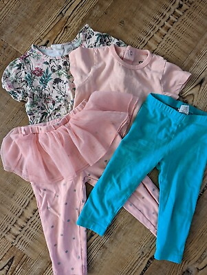 #ad Colorful Summer Girl 12 Months Clothing Set $18.00