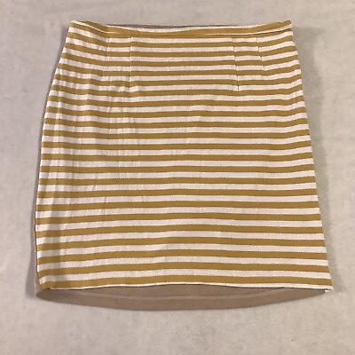 #ad Must Have Skirt Womens Striped Pull On Yellow $11.00