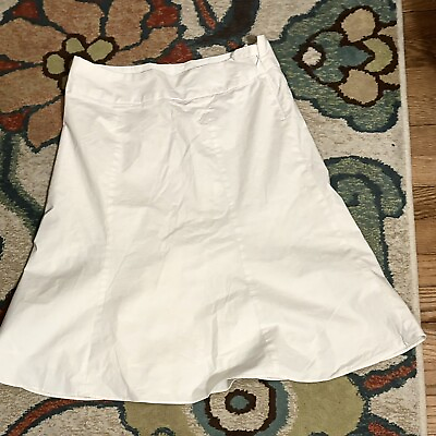 #ad #ad Gap Women’s White Pencil Skirt With Flare Size 4 $6.99