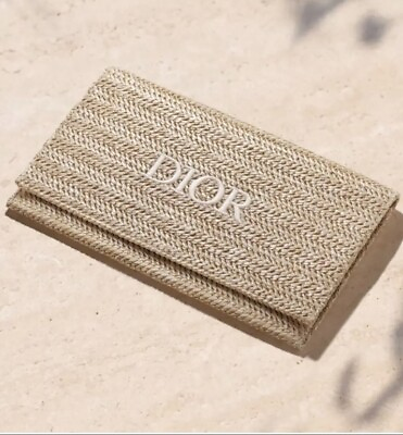 Dior Novelty Clutch Pouch 2023 Summer 14x23x2.3cm Rattan Beige jp without a box $67.00