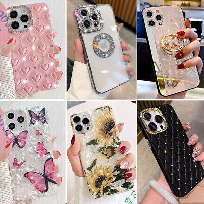 #ad For iPhone 15 Pro Max 14 13 12 11 XS XR 8 Cute Shockproof Girl Phone Case Cover $6.99