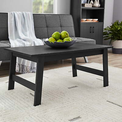 #ad Wood Rectangle Coffee Table Black Finish $26.23