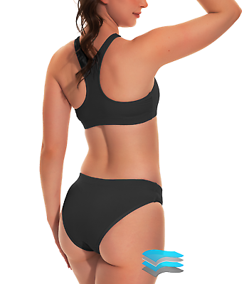 #ad #ad Beautikini Period Swimwear Two Piece Menstrual Leakproof Period Bikini for Teen $29.99