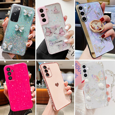 #ad For Samsung Galaxy A15 A14 Phone Case Shockproof Bling Glitter Girly Cute Cover $7.99