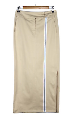 #ad #ad Joseph Janard Women#x27;s Pencil Skirt Long Skirt Bege Strip Sz EU 38 USA 8 GB 12 M $20.99