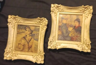 #ad #ad Vintage 70s set of 2 PRINTS French ladies girls portraits art Victorian looking $39.99