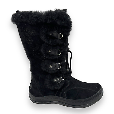 #ad North Face Abby III Boots Womens 6 Primaloft Snowflake Suede Black Waterproof $44.99
