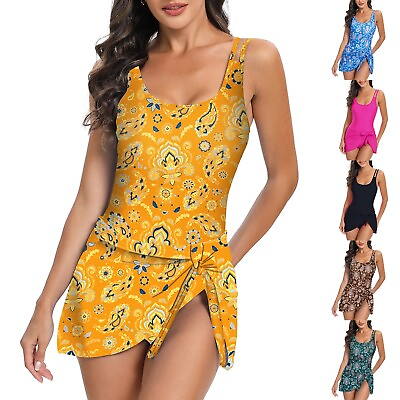 #ad Swimsuits For Women Two Piece Floral Loose Fit Stretch Diving Swimming $22.00