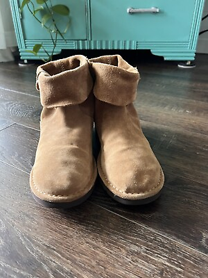UGG 1017533 Alida Suede Chestnut Slouch Unlined Snow Winter Womens Boots Size 10 $40.00