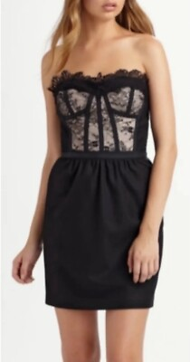 #ad Rebecca Taylor Black Cocktail Dress size 0 $28.00