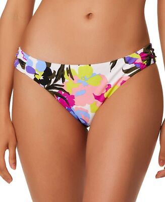 #ad MSRP $44 Bar III Womens Garden Tab Side Hipster Bikini Bottoms Size Medium $10.56