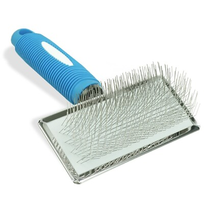 #ad BV Dog Extra Long Slicker Brush 1quot; Long Pin Pet Grooming Brush Long Medium Hair $8.38