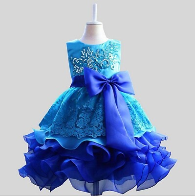 #ad Formal Kids Dress for Girls Princess Wedding Party Dresses Girl Clothes Skirt $20.24