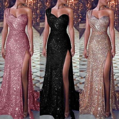Maxi Dress Prom Evening Long Cocktail Women Formal Sexy Ball Gown Wedding Party $16.35