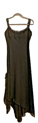 #ad Black Cocktail Dress Size 10 ABS Evening by Allen Schwartz Sleeveless Unique $49.99