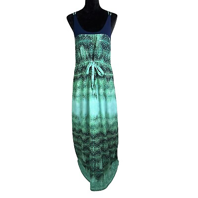 #ad collective concepts green snake Print maxi dress Women’s Size Small $10.50