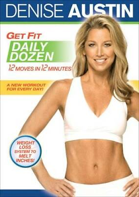 Denise Austin: Get Fit Daily Dozen DVD By Denise Austin VERY GOOD $4.97