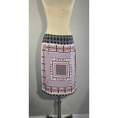 #ad Forever 21 Womens Knee Length Straight Pencil Skirt Size L Back Zip amp; Slit $9.45