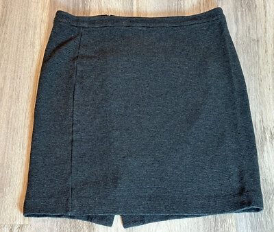 Banana Republic Women’s Pencil Skirt Size 12 Dark Gray Striped Texture $16.93