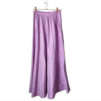 #ad BARNEYS NY CO OP silk maxi skirt light weight airy skirt in lavender 8 $49.99