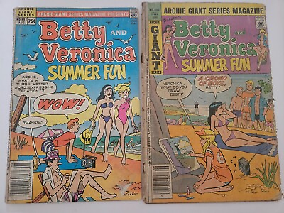 #ad LG BETTY AND VERONICA Summer fun Bikini LOT #496 amp; 561 DAN DECARLO ARCHIECOMICS $13.49