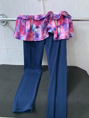 #ad Kids Girls Skirt Leggings Ruffle Tutu Pants Kids Footless Solid Pants 140 cm $10.99