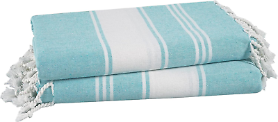 #ad LANE LINEN 100% Cotton Beach Towel 2 Pack Oversized Beach Towel 39quot;X71quot; Lightw $25.49
