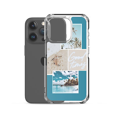 #ad Good Times Beach iPhone Case: Dive into Fun with Our Cute Sea Turtle Collage $25.00