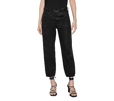 #ad FRAME 289002 The Lounge Jogger Jeans in Noir Coated at Nordstrom Size 26 $190.40