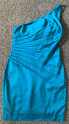 Vintage Cache Single Shoulder Party Prom Dress Size 8 Shimmer Shine $44.00