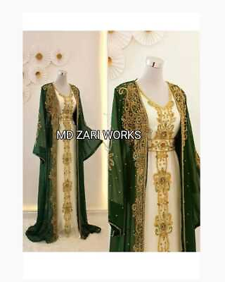 #ad Royal Dubai Moroccan Kaftan Abaya Modern Islamic Farasha Long For Women Dresses $85.49