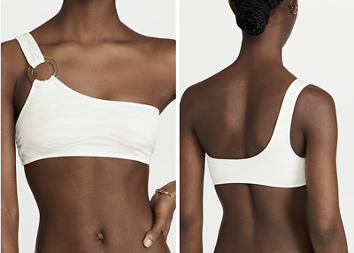 #ad Solid amp; Striped $188 The Desi Zebra Jacquard Bikini Set White Size XS 2 pieces $35.00