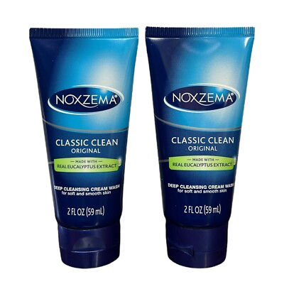 Noxzema 2 Travel Size Classic Clean Original Deep Cleansing Cream Wash 2 Fl Oz $14.99