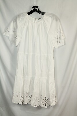 #ad Rails Ariella Womens White Lace Boho Short Sleeve Mini Dress #S $248 $69.99
