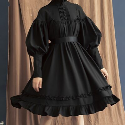 #ad #ad Party Dress Women Cotton Long Sleeve Soft Elegant Evening Princess Dresses Sweet $40.41