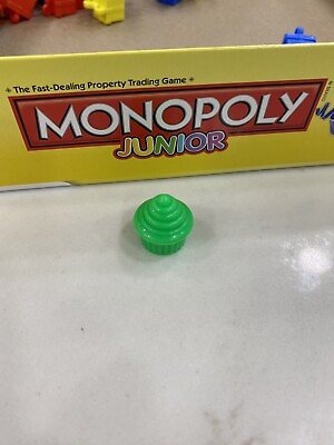 Monopoly Junior Party Replacement Pieces Parts Cupcake Token Green $12.99