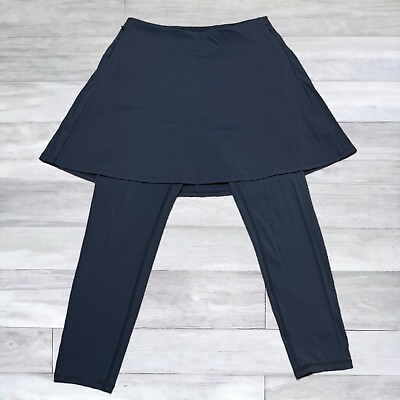 #ad CALIA Skirted Leggings Womens Blue Skirt Skort Pants Athletic Cropped Size S $12.50