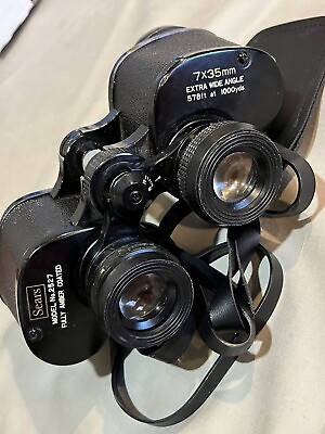 #ad SEARS 7x35 Binoculars Extra Wide Angle Model 2527 with Case Made In Japan $81.84